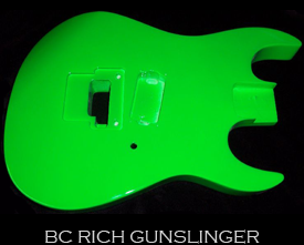 BC Gunslinger Guitar Neon Green