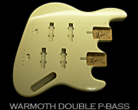 Warmoth Double Neck P bass body 