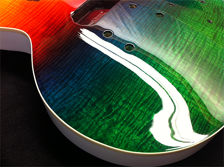 Custom Painted Gibson Les Paul Standard Al Di Meola Guitar Painting