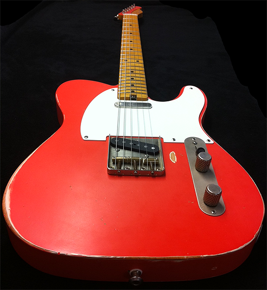 fiesta red vintage telecaster guitar