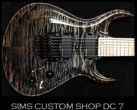 Sims Custom 7 string Private Stock Boutique guitar