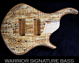 spalted maple warrior signature bass