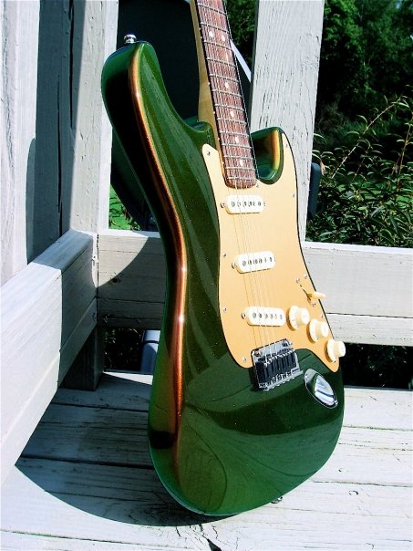 custom painted Fender stratocaster
