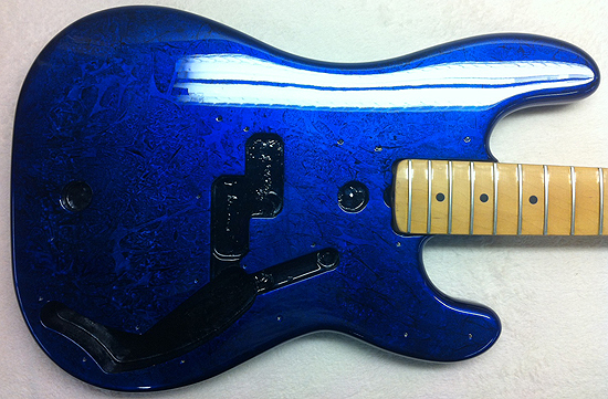 custom painted fender bass guitar