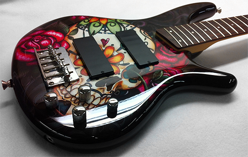 custom guitar paint job ibanez