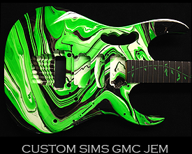 Ibanez gmc swirl guitar