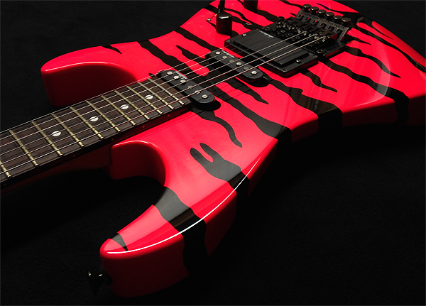Custom painted charvel guitar