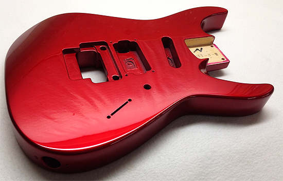 red guitar paint jobs