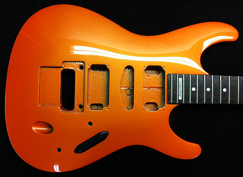 orange ibanez guitar