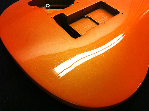 pearl orange ibanez sabre guitar