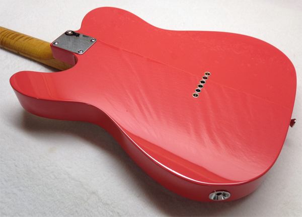 fiesta red guitar paint