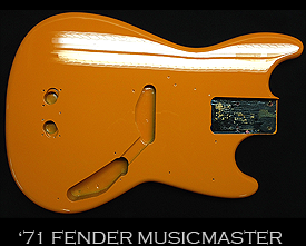 Fender musicmaster bass orange