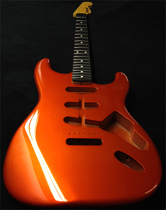 tangerine fender guitar