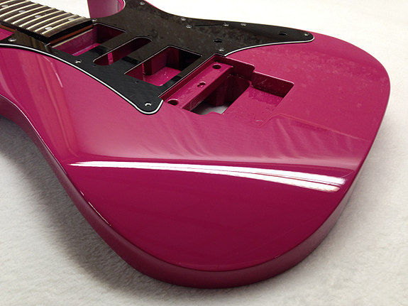 pink ibanez guitar