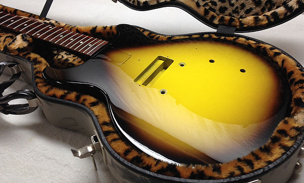custom painted Gibson Les Paul JR