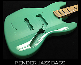 surf green fender jazz bass