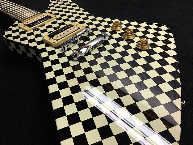 cheaptrick checkerboard guitar