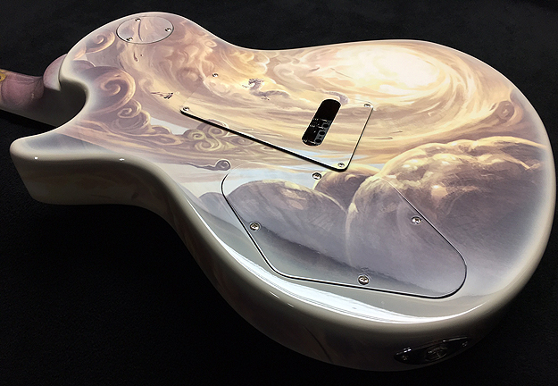 custom airbrushed prs guitar
