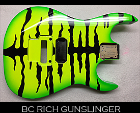 custom painted bc rich gunslinger