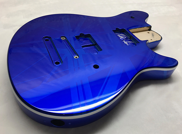 custom painted peavey guitar