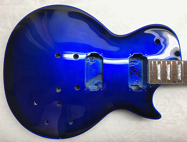 blue burst guitars