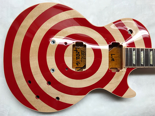 zakk wylde red bullseye guitar