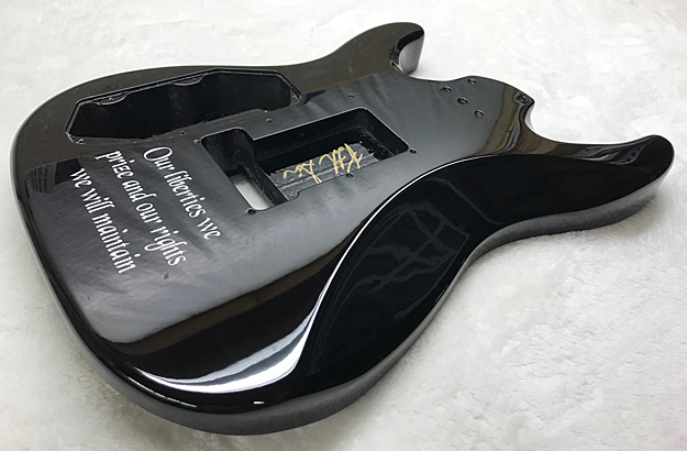 custom painted fender guitar