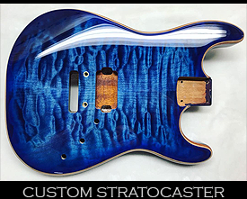 blue quilt fender stratocaster